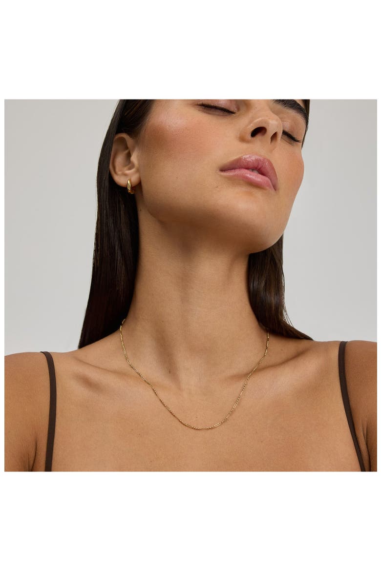 Fine Figaro Chain Necklace, Alternate, color, GOLD
