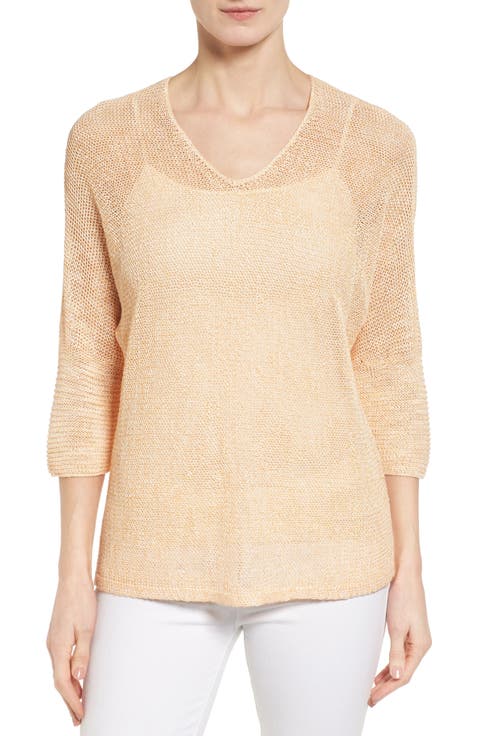 Sunkissed Sheer Linen Blend Pullover