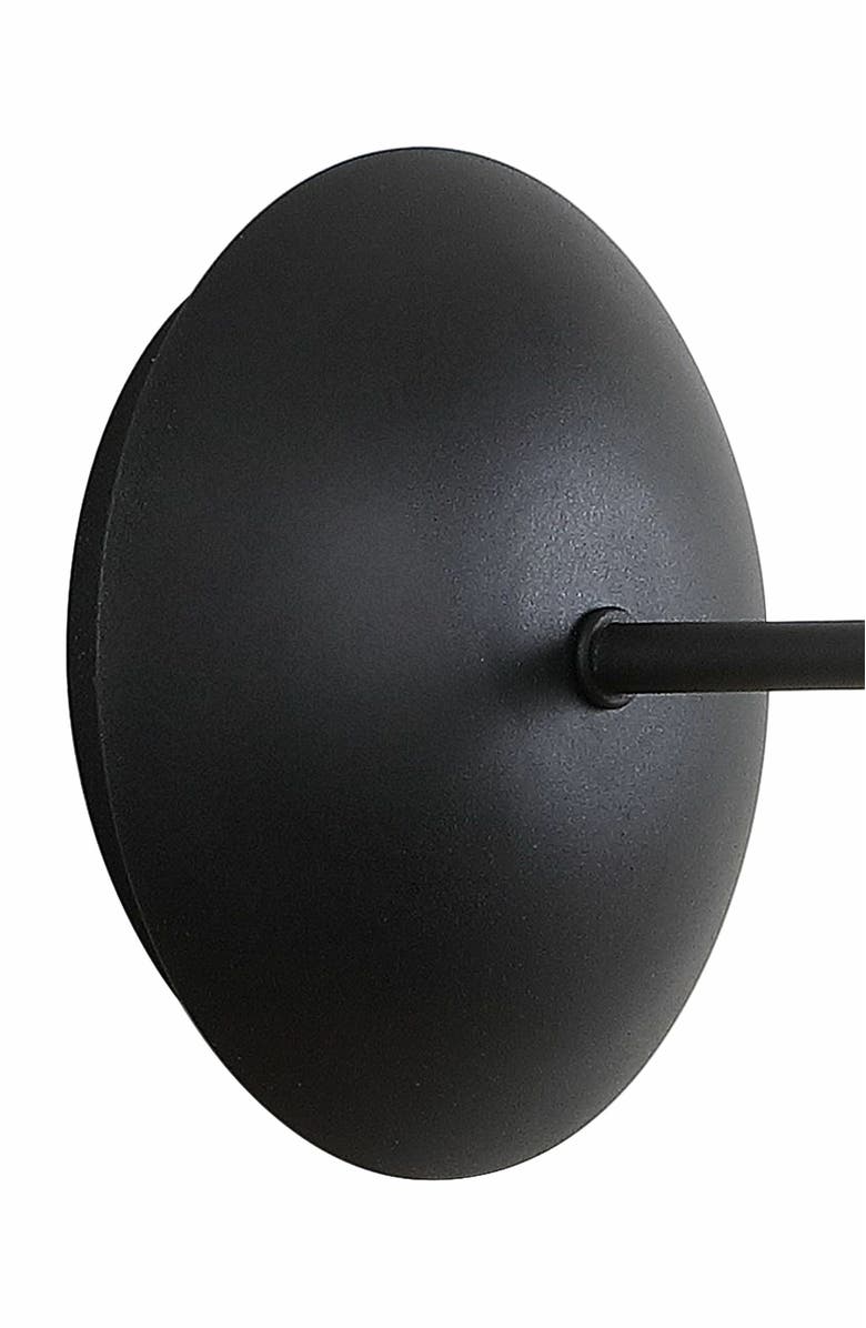 JONATHAN Y Josef Iron Retro LED Wall Sconce, Alternate, color, Black/Brass Gold