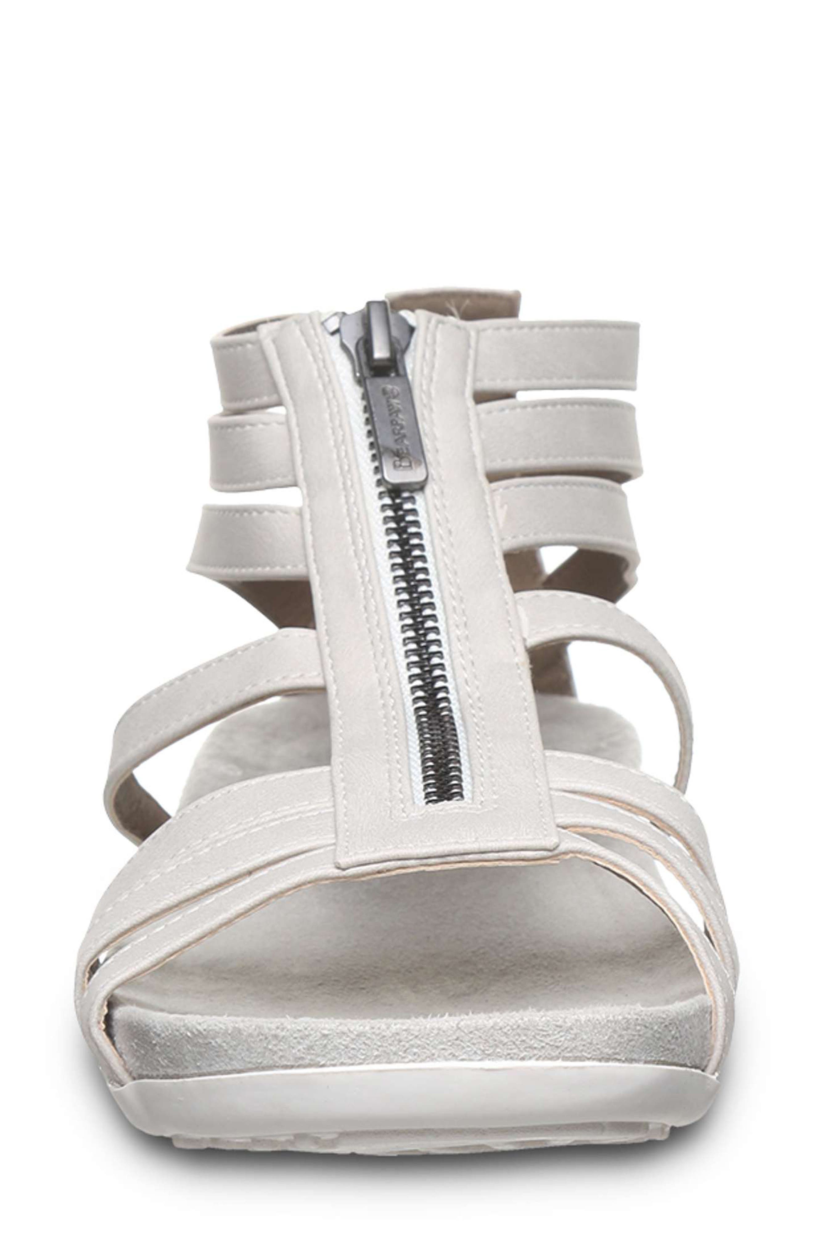 Ronda Faux Leather Sandal, Alternate, color, WHITE