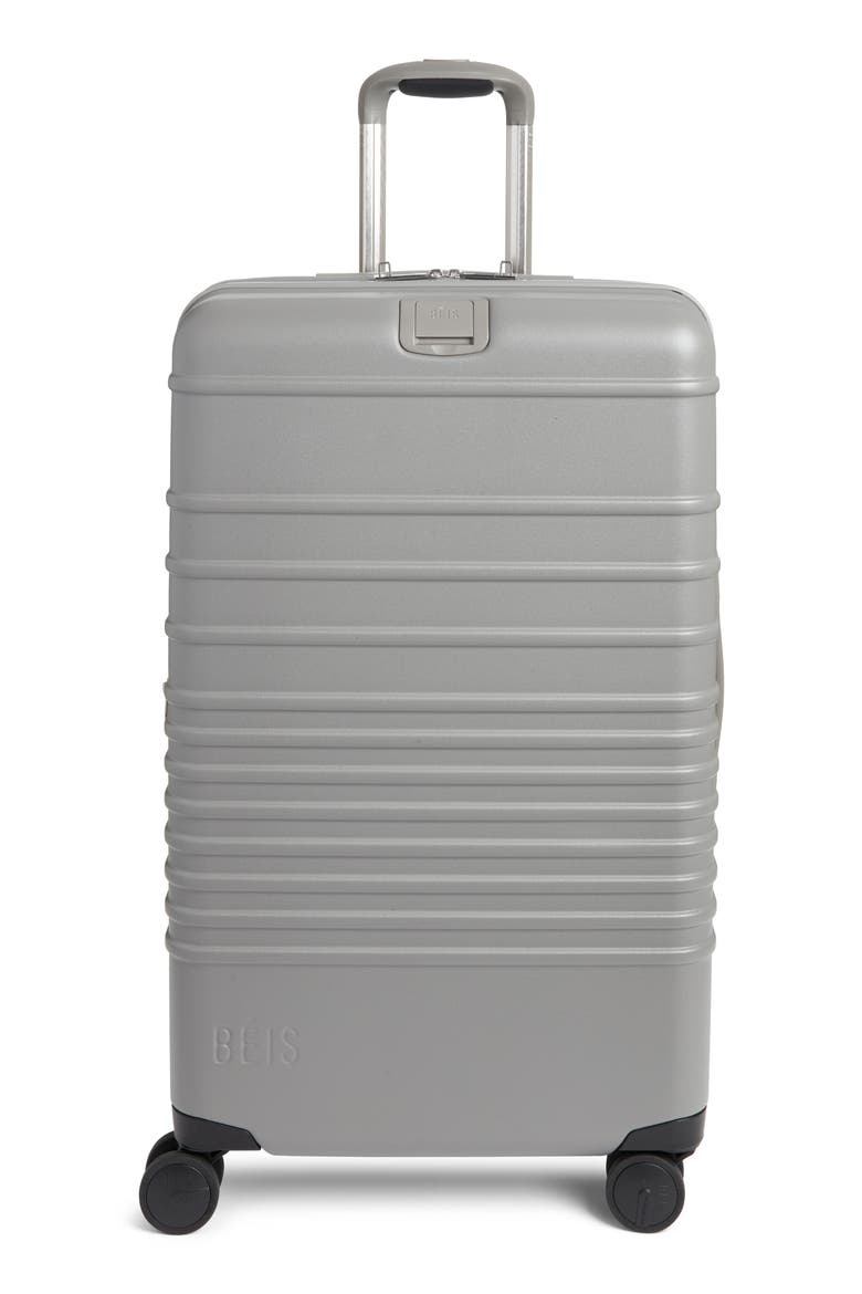 The Medium Check-In Roller suitcase, Main, color, GREY