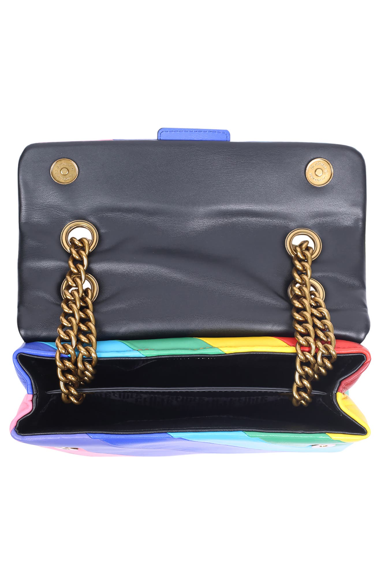 Kurt Geiger London Rainbow Shop Kensington Leather Crossbody Bag, Alternate, color, 
