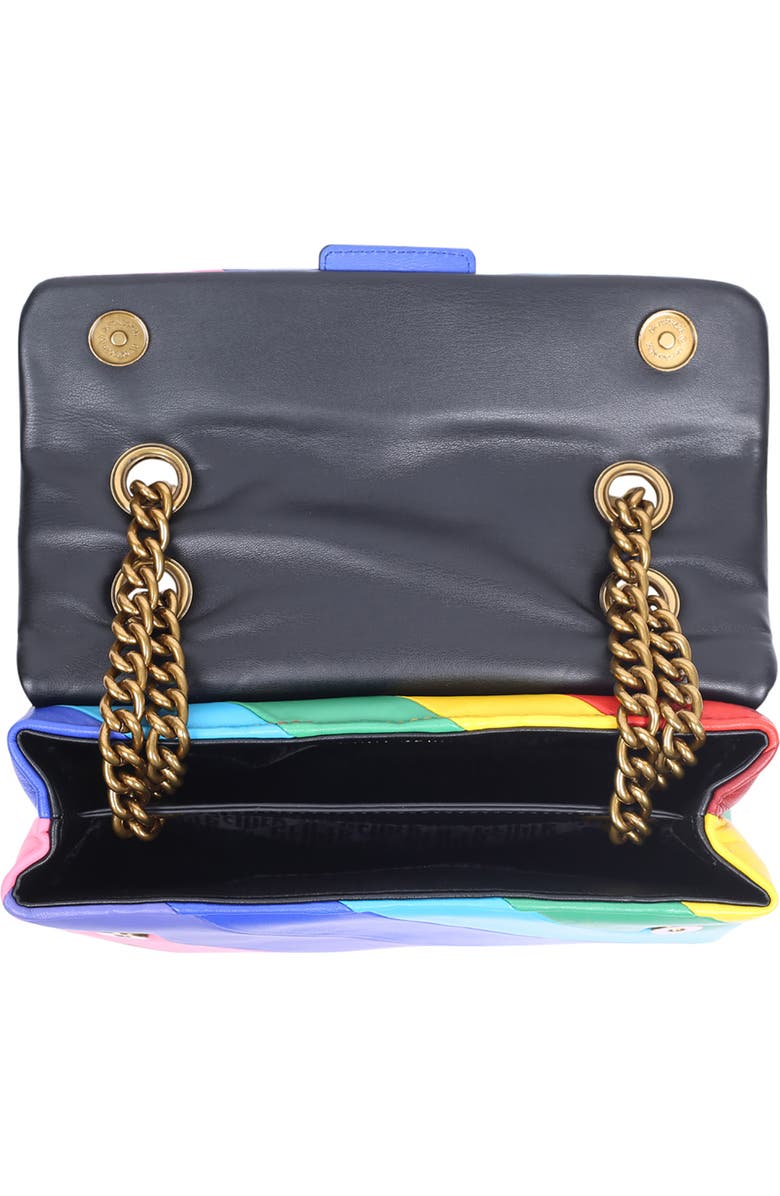 Kurt Geiger London Rainbow Shop Kensington Leather Crossbody Bag, Alternate, color,