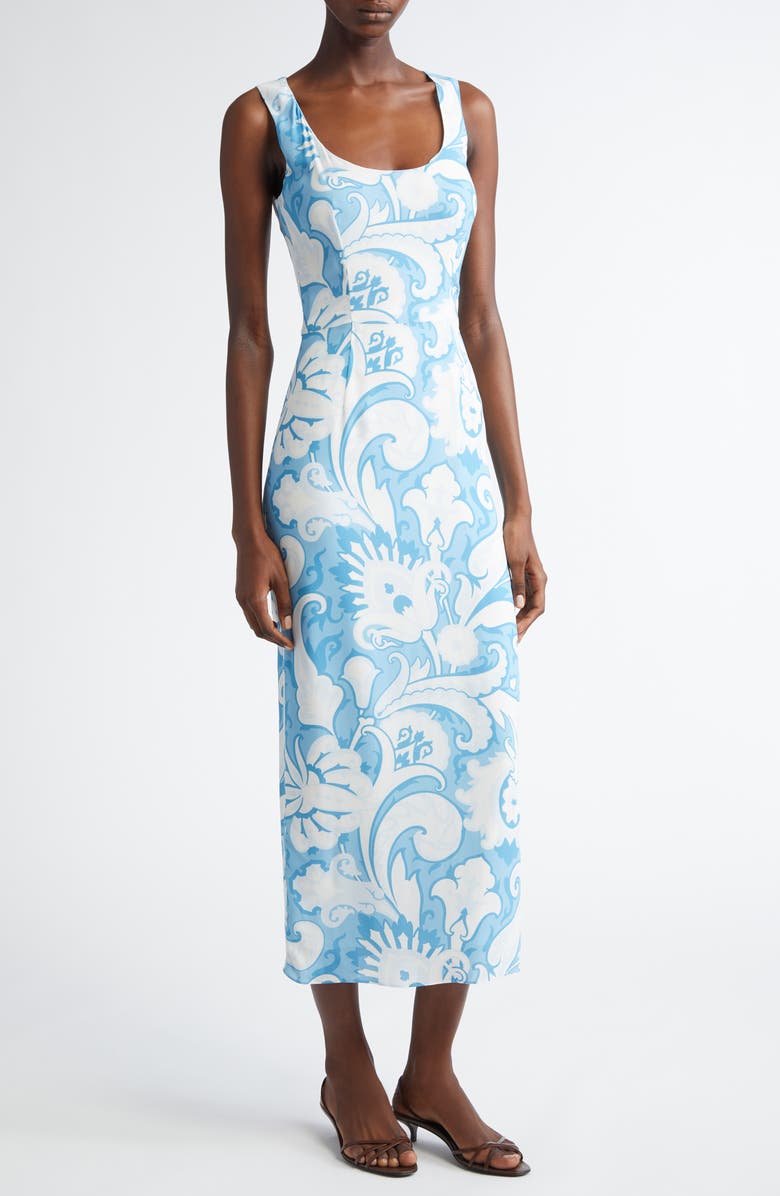 Etro Paisley Midi Sheath Dress, Main, color,