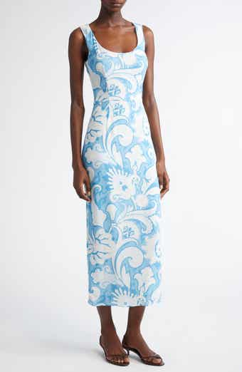 Paisley Midi Sheath Dress