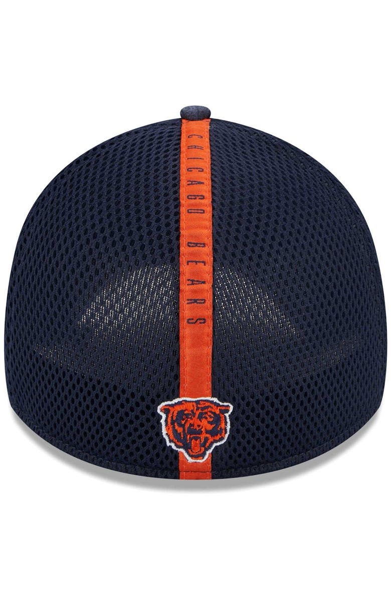 New Era Men's New Era Navy Chicago Bears Stripe 39THIRTY Flex Hat, Alternate, color,