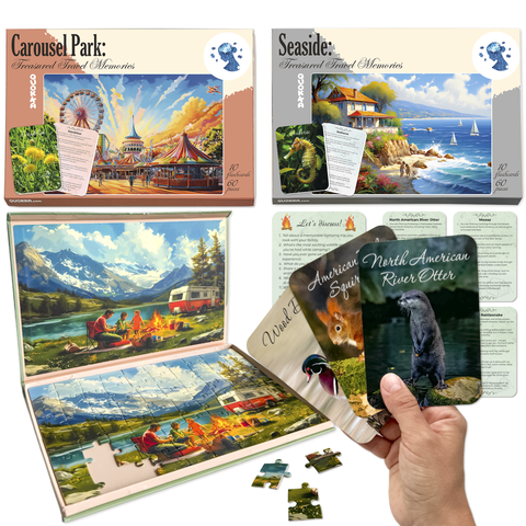 60 Piece Large Piece Jigsaw Puzzles for Seniors - Dementia Puzzle Set