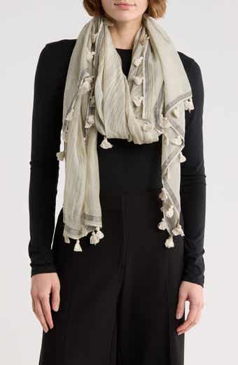 La Fiorentina Fringe Trim Ombré Scarf