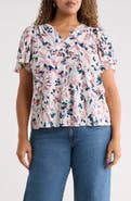Renee C Flutter Sleeve Top