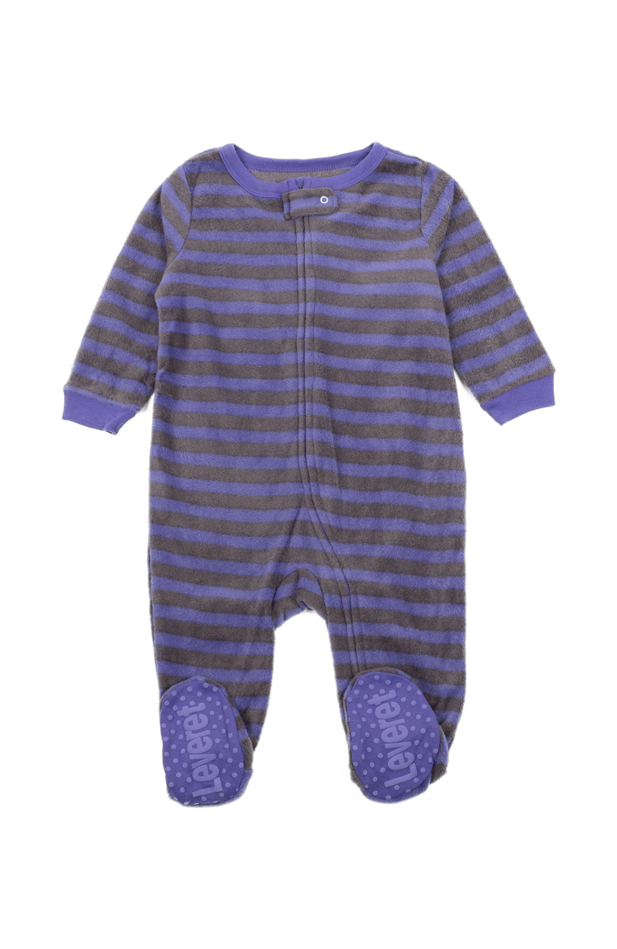 Striped Purple & Gray