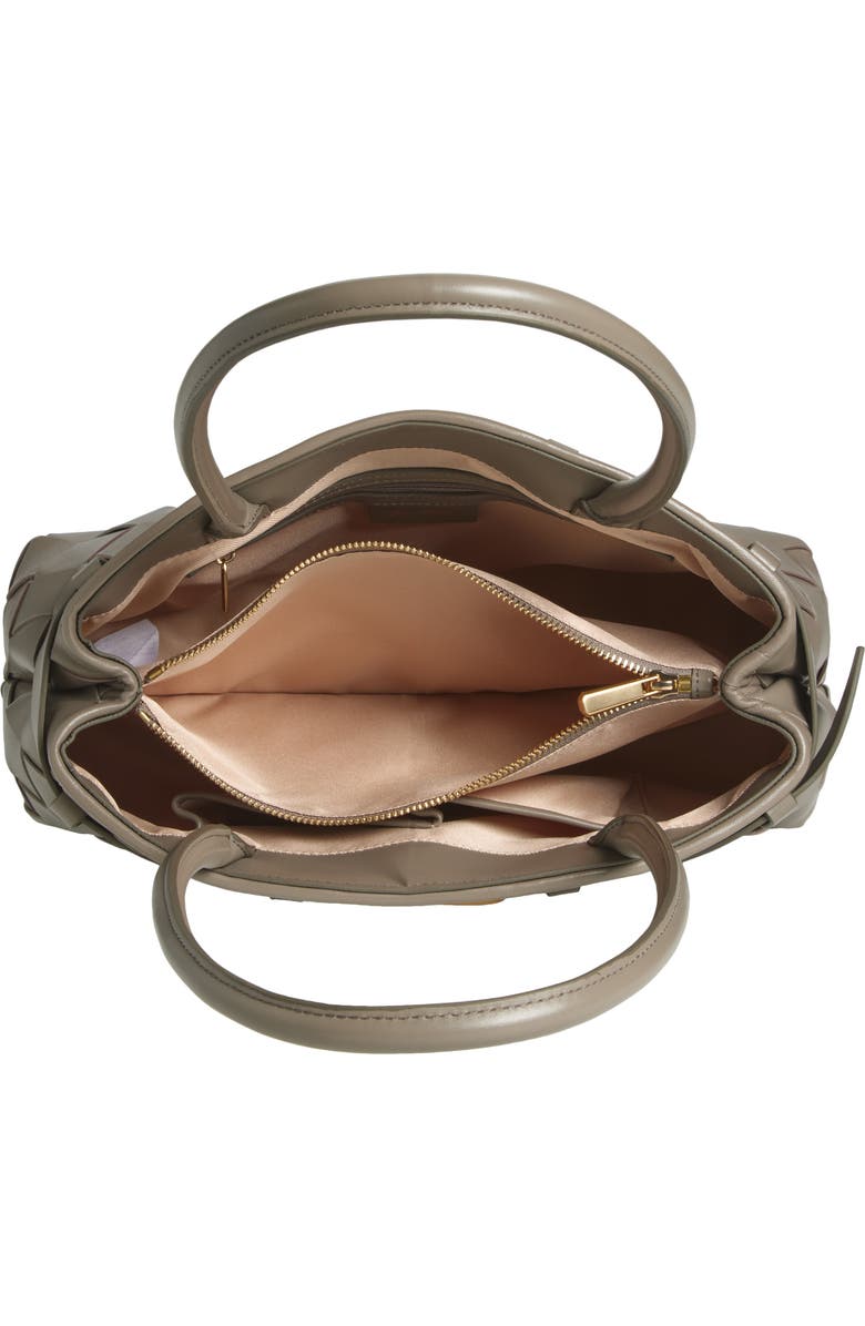 Sam Edelman Cleo Woven Leather Shoulder Bag, Alternate, color, Taupe