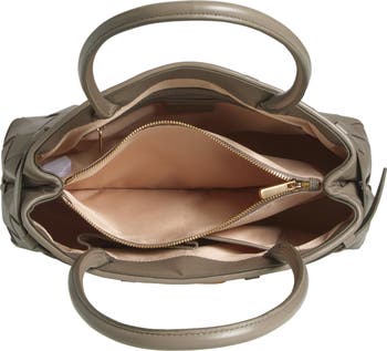 Cleo Woven Leather Shoulder Bag
