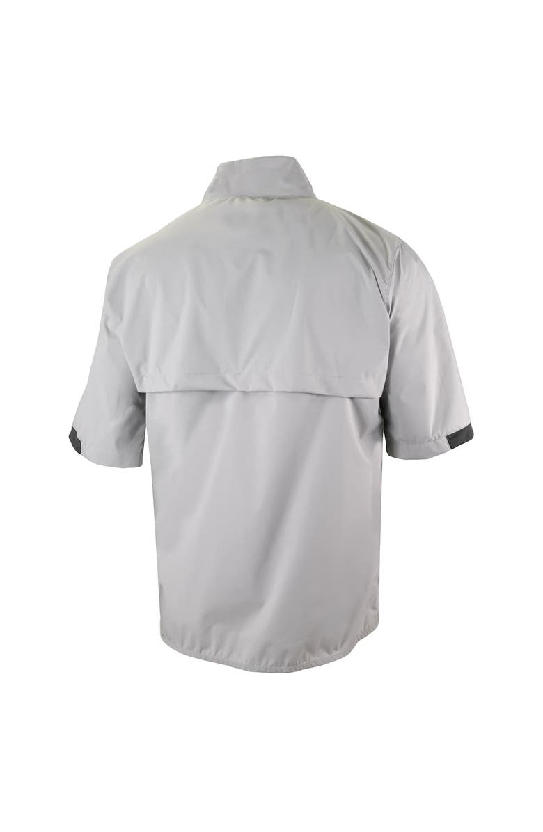 Columbia Men's Columbia Gray WM Phoenix Open Big Shot Omni-Wick Short Sleeve Half-Zip Windbreaker Jacket, Alternate, color, Gray