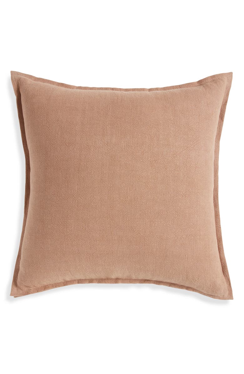 Nordstrom Washed Linen Accent Pillow, Main, color, Tan Portabella