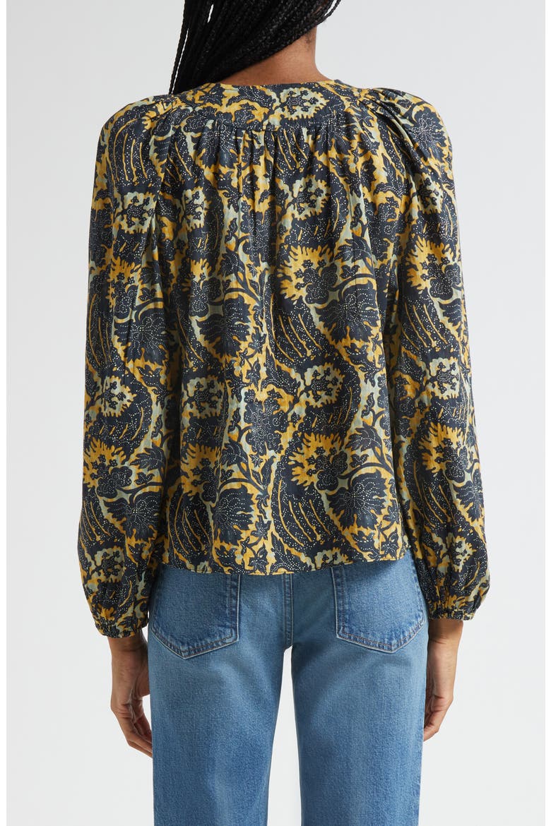 Brea Floral Top, Alternate, color, LUNA