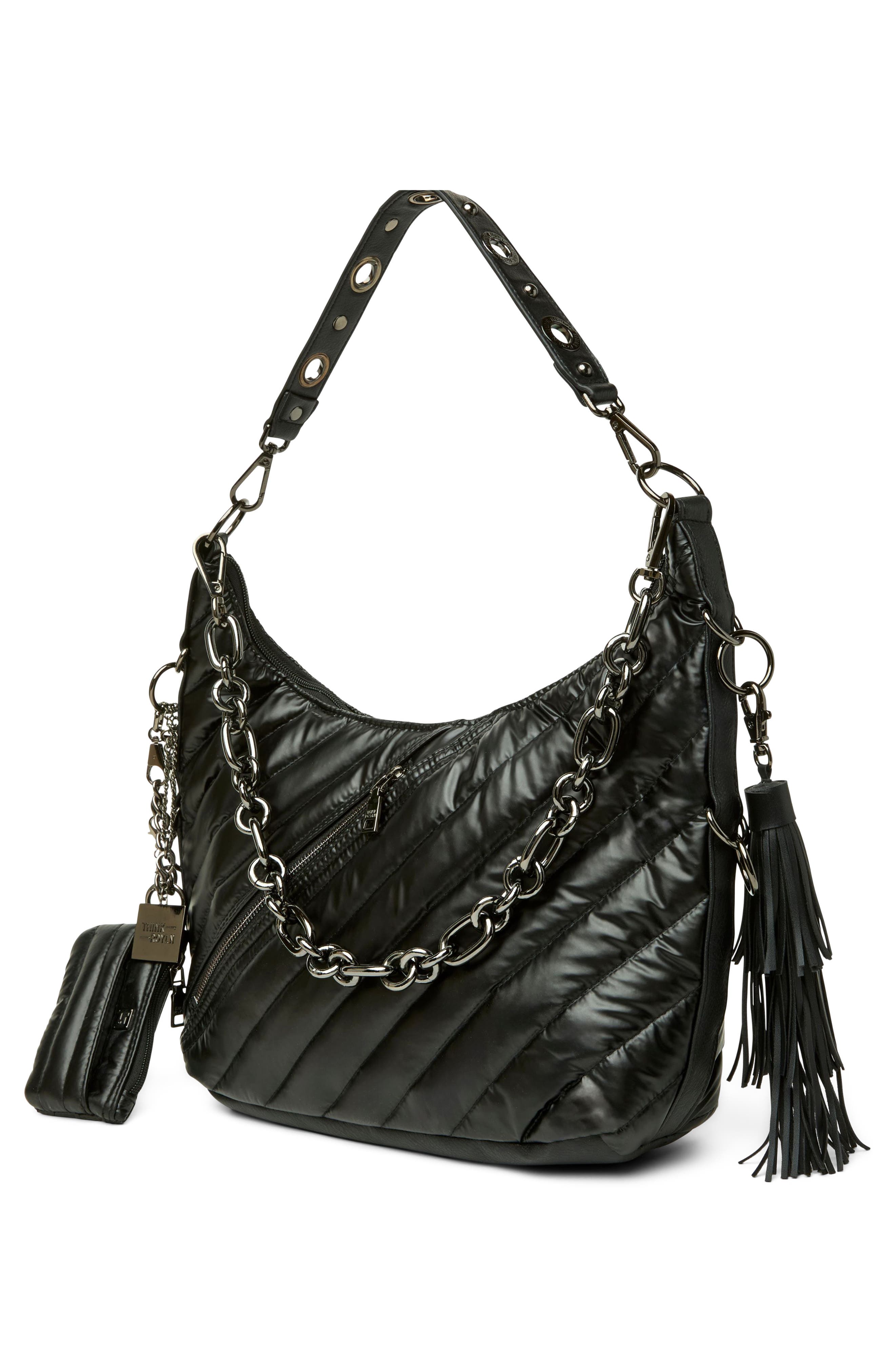 Icon Quilted Hobo Bag, Alternate, color, PEARL BLACK