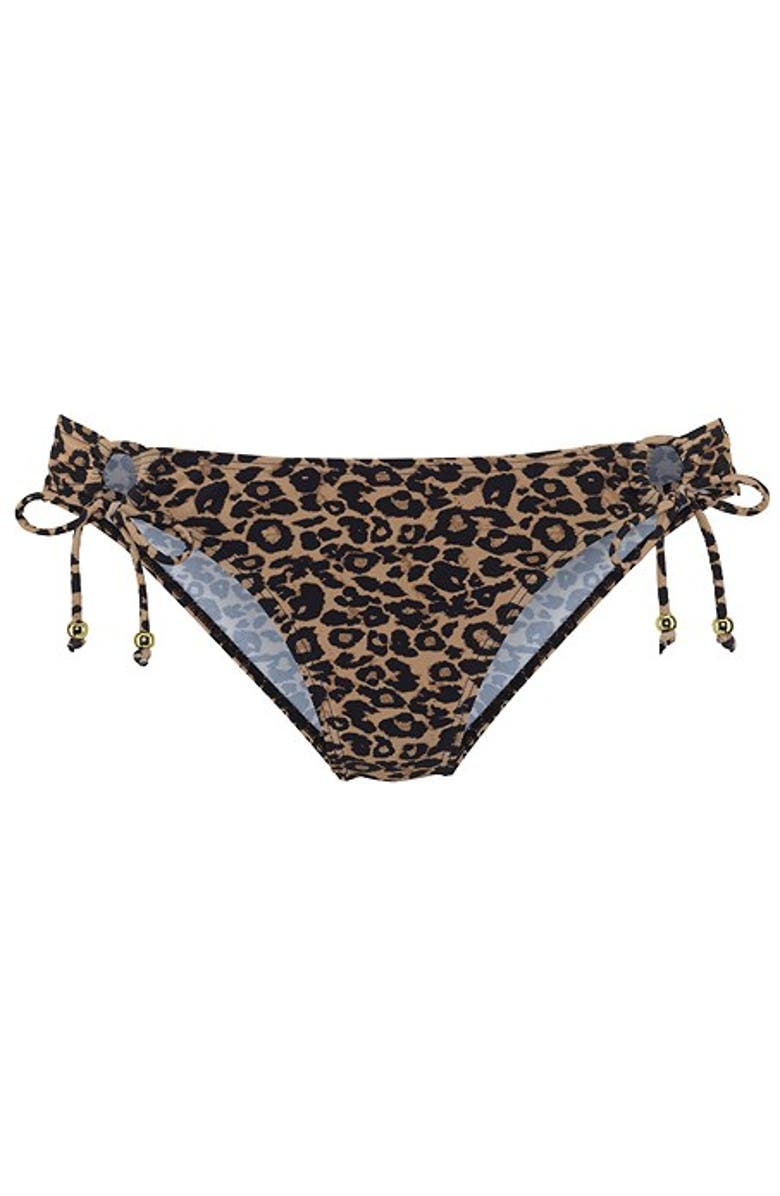 LASCANA Leopard Side Tie Bikini Bottom, Alternate, color, Leopard Printed
