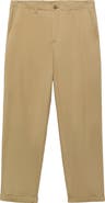 MANGO Straight Leg Cotton Pants