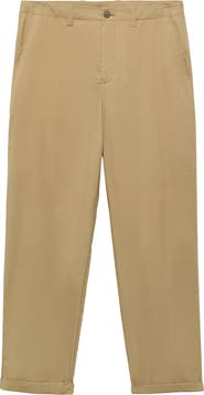 MANGO Straight Leg Cotton Pants