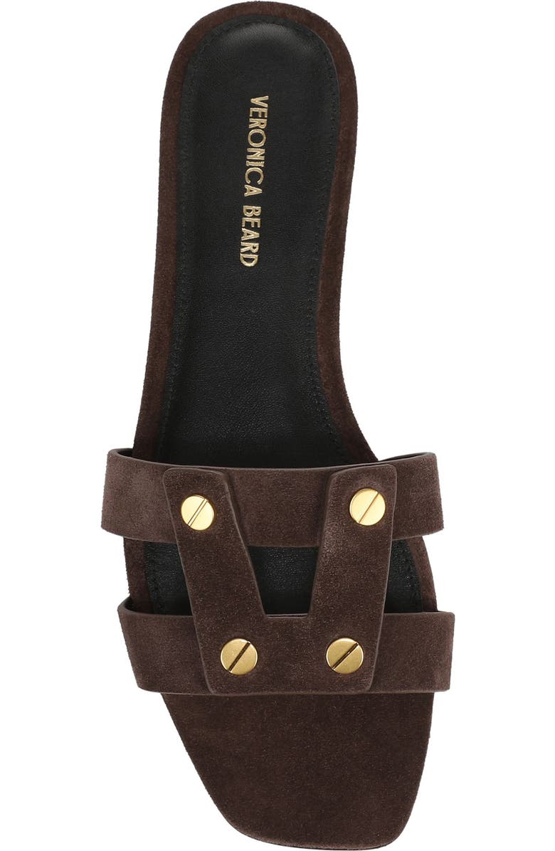 Veronica Beard Via Slide Sandal, Alternate, color, Espresso