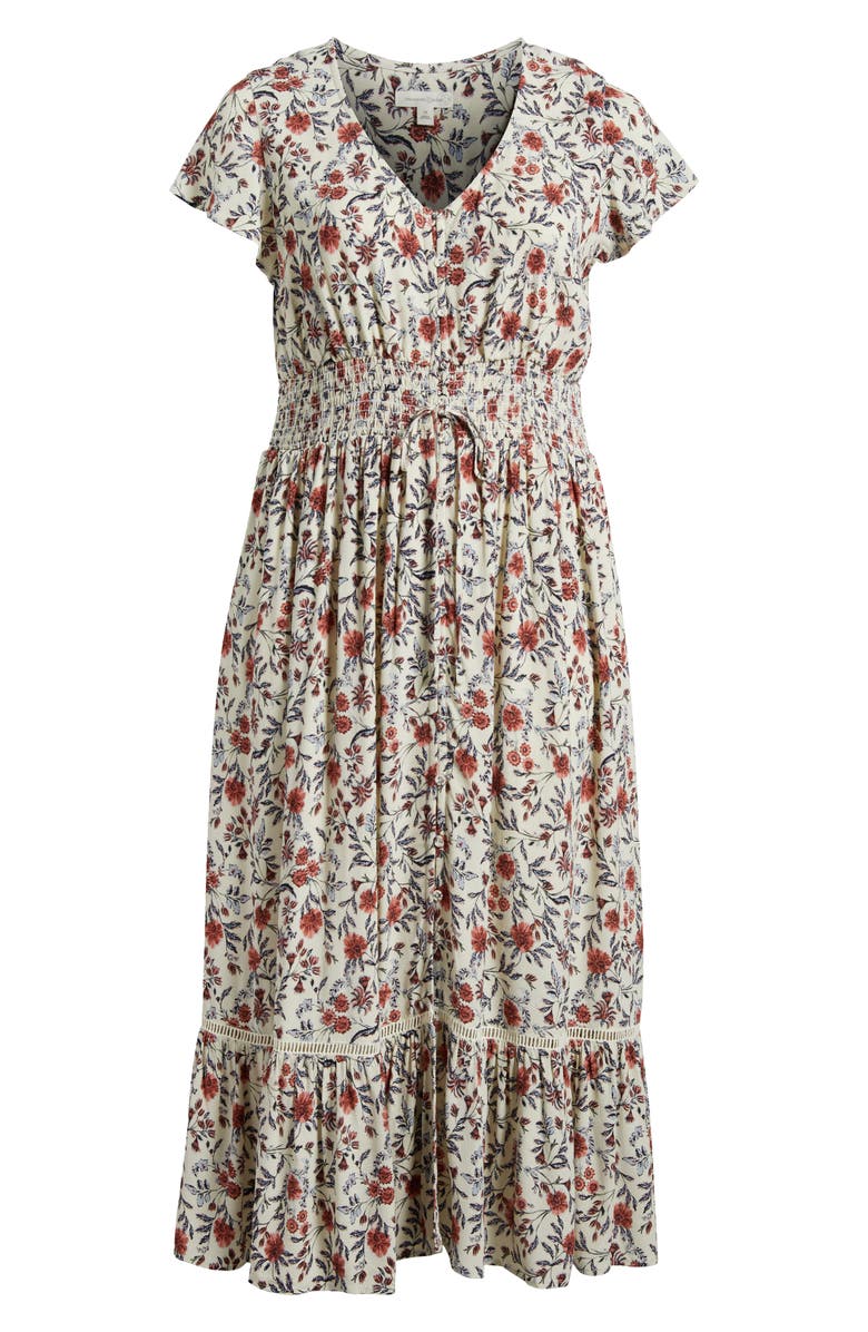 Treasure & Bond Smocked Waist Maxi Dress, Alternate, color, 