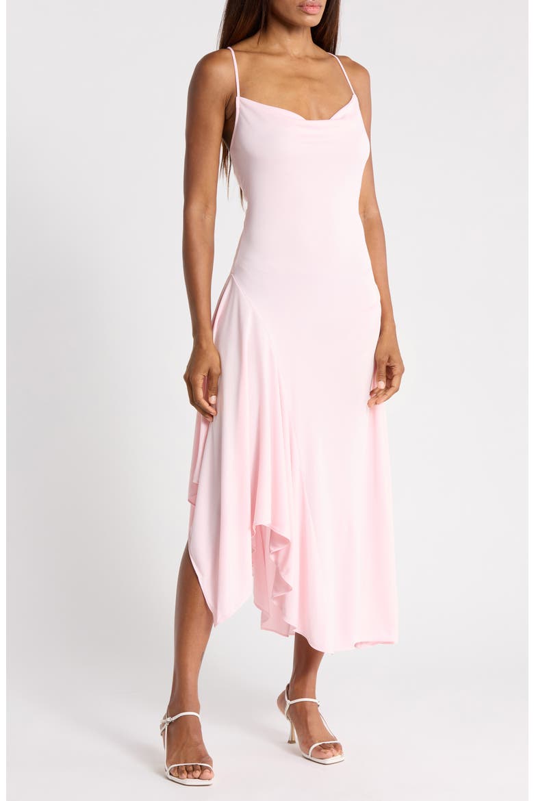 Asymmetrical Knit Dress, Main, color, BLUSH