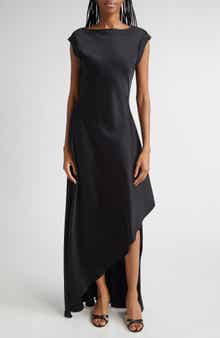 Jason Wu Collection Asymmetric Crepe Back Satin Gown