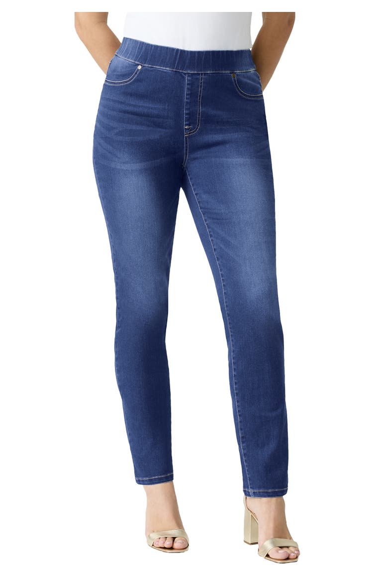 360° Stretch Straight Leg Jean, Main, color, DARK WASH