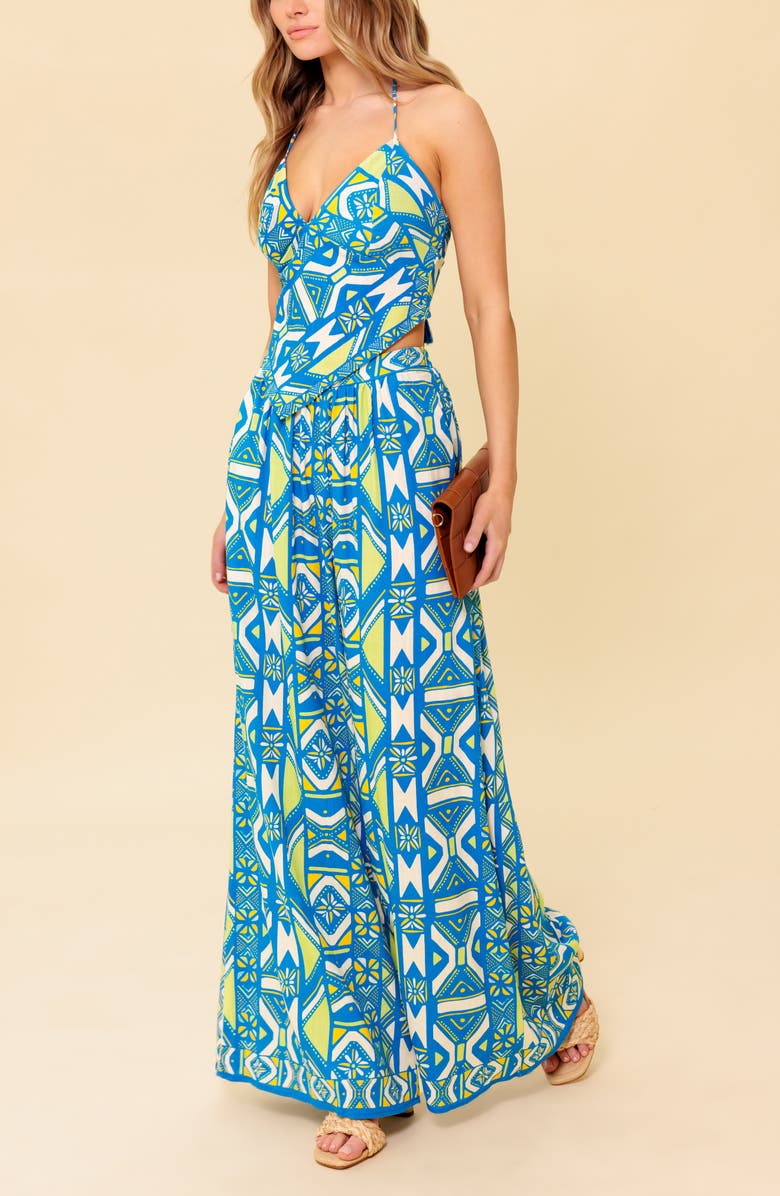 FLYING TOMATO Print Two-Piece Set, Alternate, color, Navy