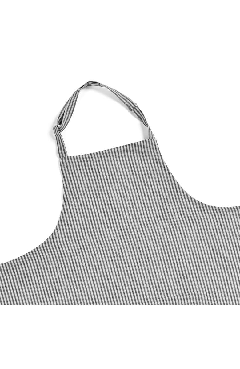 Solino Home Linen Full Midi Apron, 38 x 36 Inch, Alternate, color, Black And White