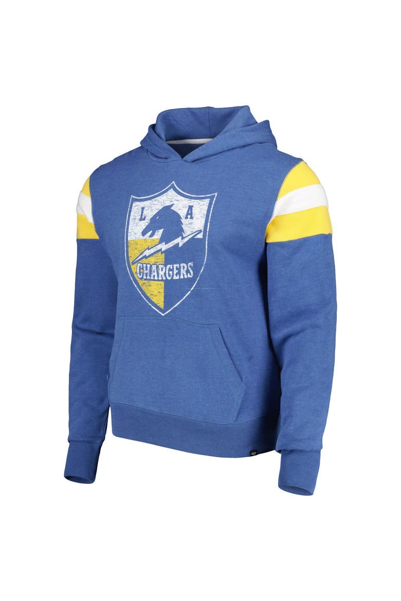 Men's '47 Royal Los Angeles Chargers Legacy Premier Nico Pullover Hoodie, Alternate, color, Royal