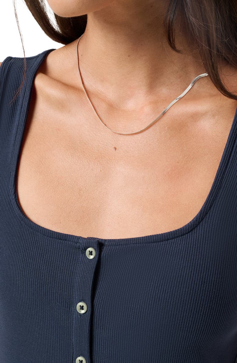 TravisMathew Cloud Rib Sleeveless Maxi Sundress, Alternate, color, Navy Blazer