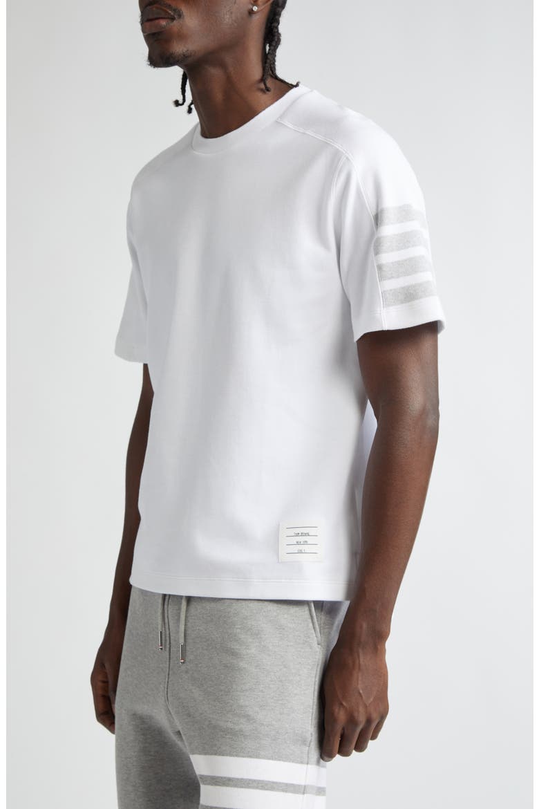 Milano 4-Bar Cotton T-Shirt, Alternate, color, WHITE
