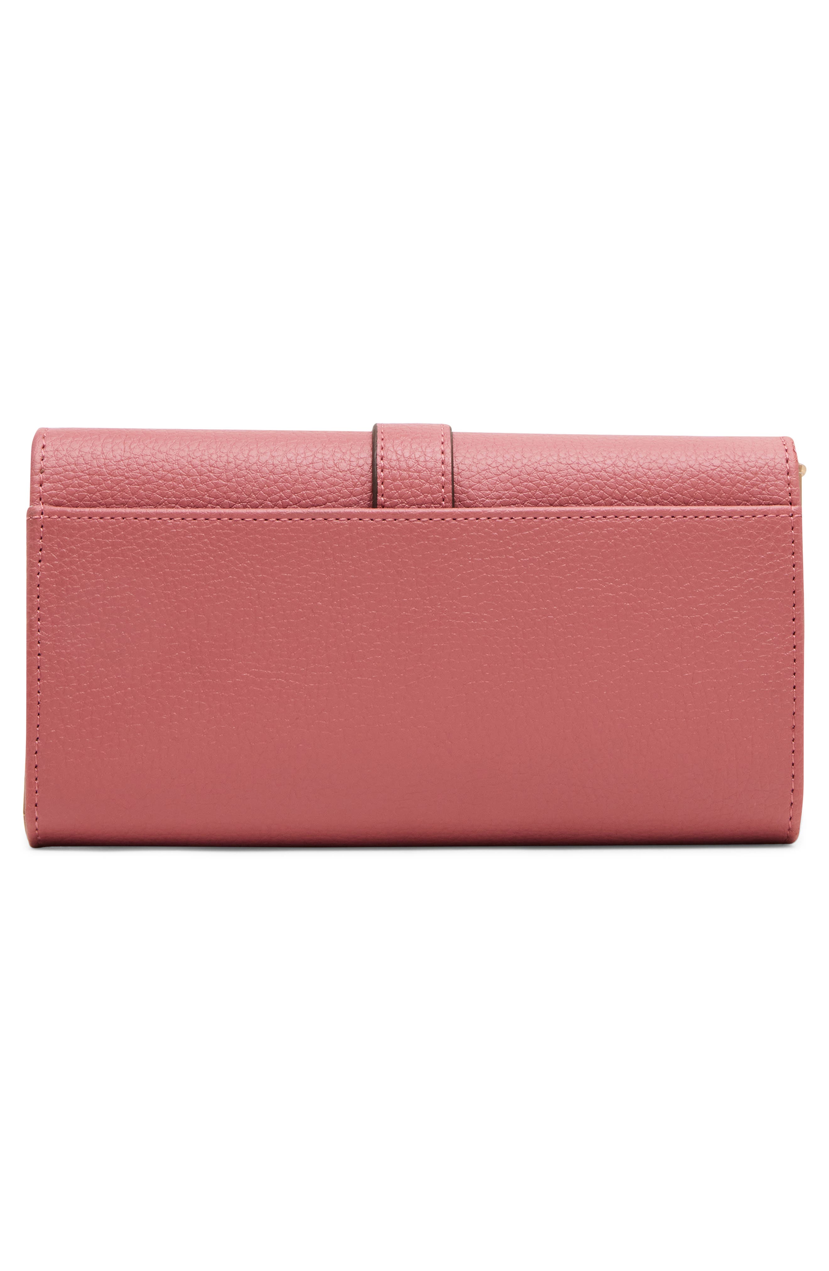 Wallet on a Chain Crossbody Bag, Alternate, color, BLOSSOM/ ROSE