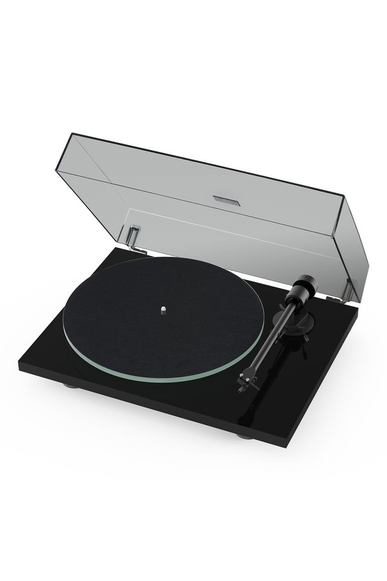 T1 Evo BT Turntable with Bluetooth 5.0 & Ortofon OM 10 MM Cartridge, Main, color, Black