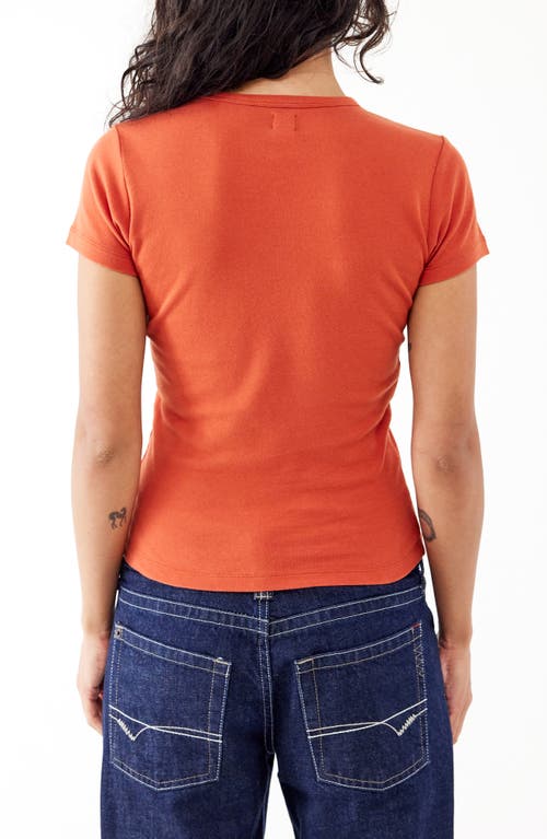 Bdg Urban Outfitters Hot Mess Cotton Graphic Baby Tee In Red
