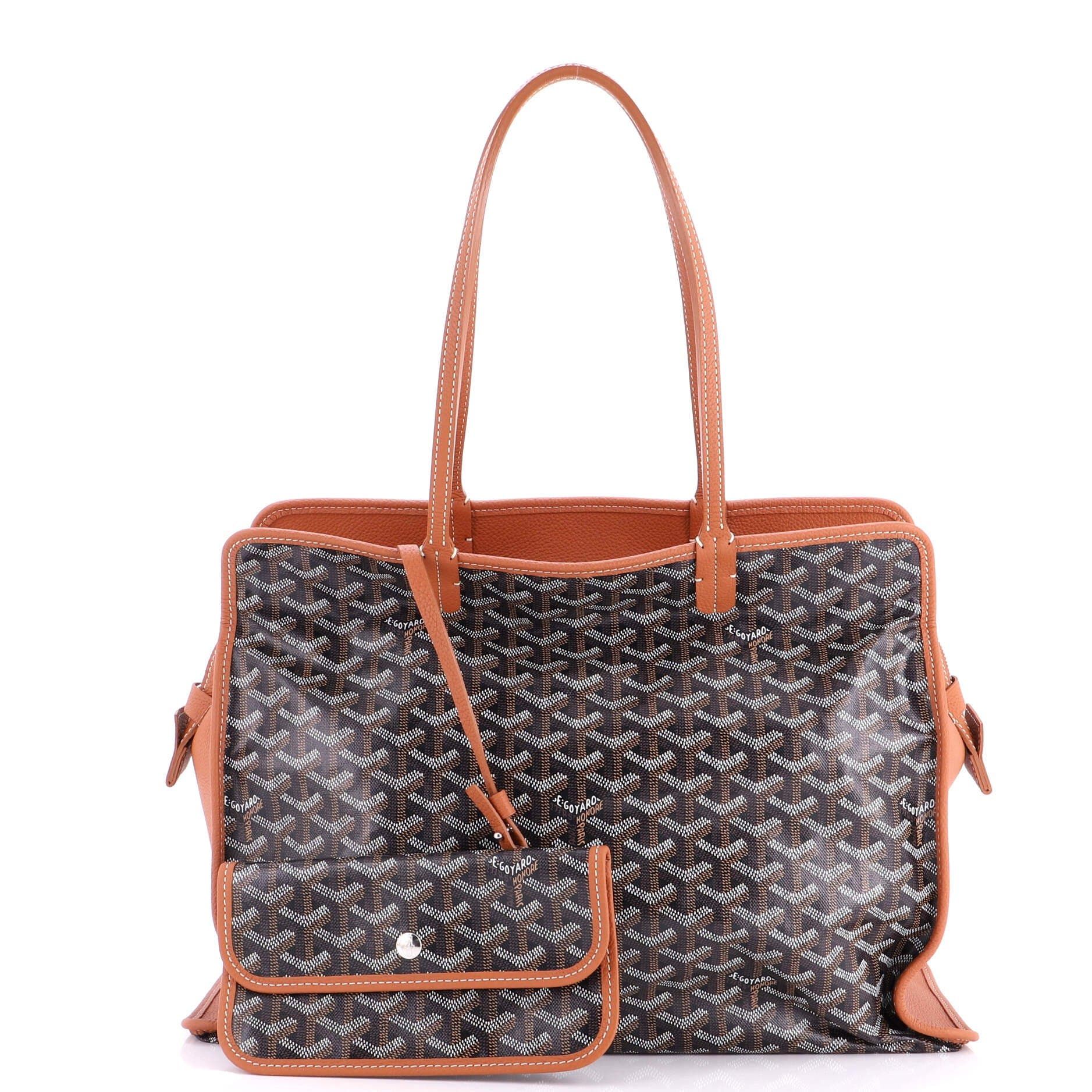 Pre-Owned Goyard Hardy Pet Carrier Coated Canvas PM, Alternate, color, Brown