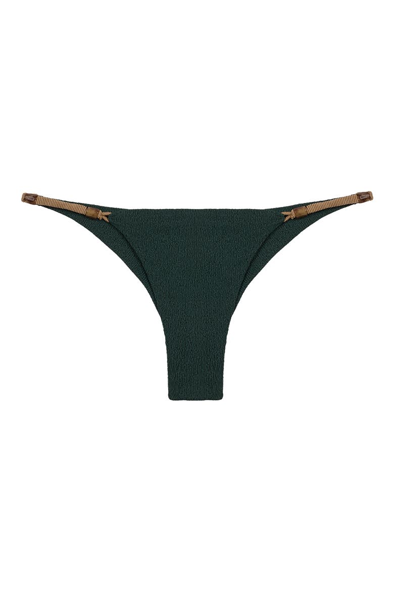 Firenze April Crinkle Bikini Bottoms, Alternate, color, GREEN