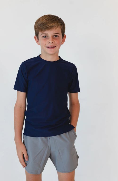 Courtside Kids Boys Practice Tee Shirt In Navy