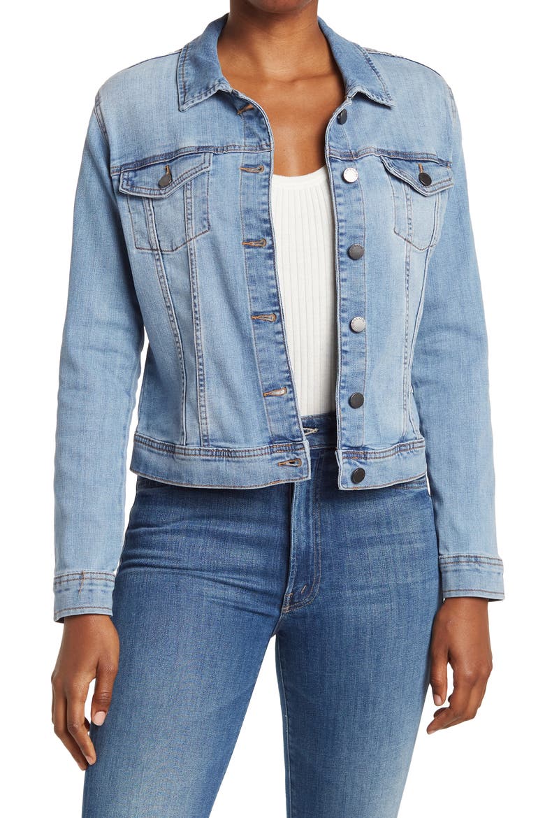 Classic Denim Jacket, Main, color, LIGHT WASH