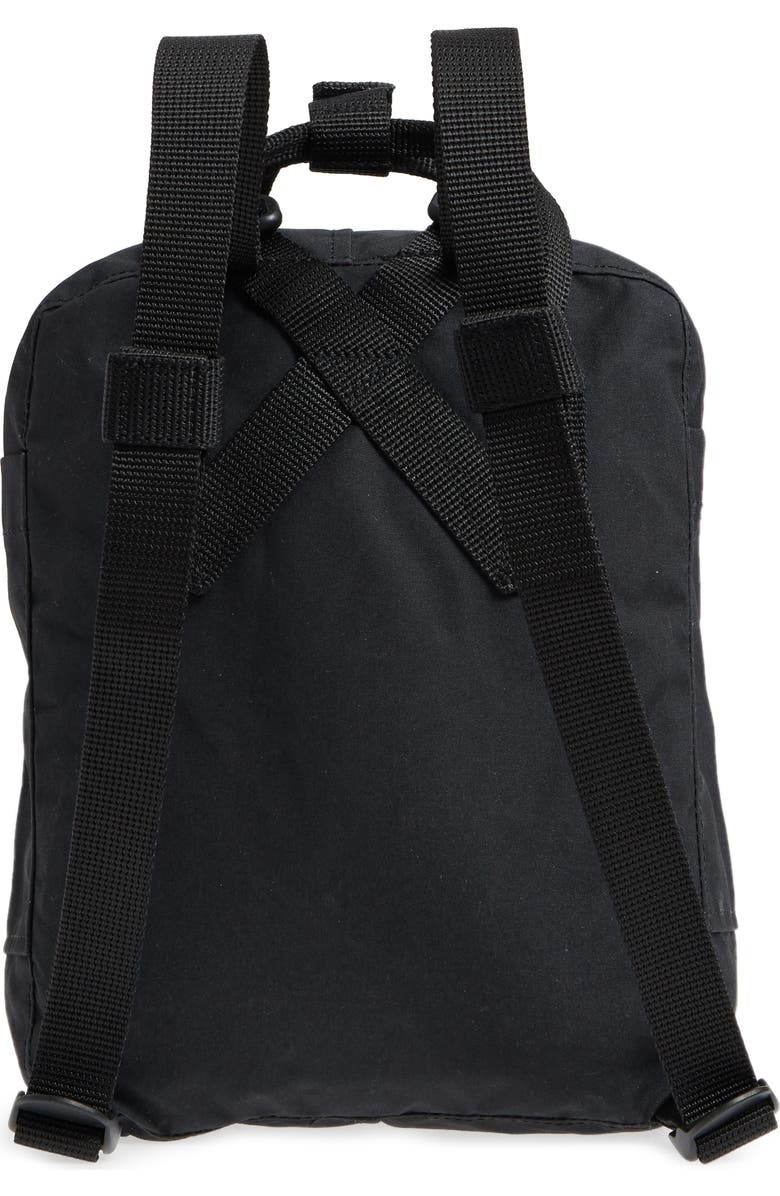 Fjällräven Mini Kånken Water Resistant Backpack, Alternate, color, Black