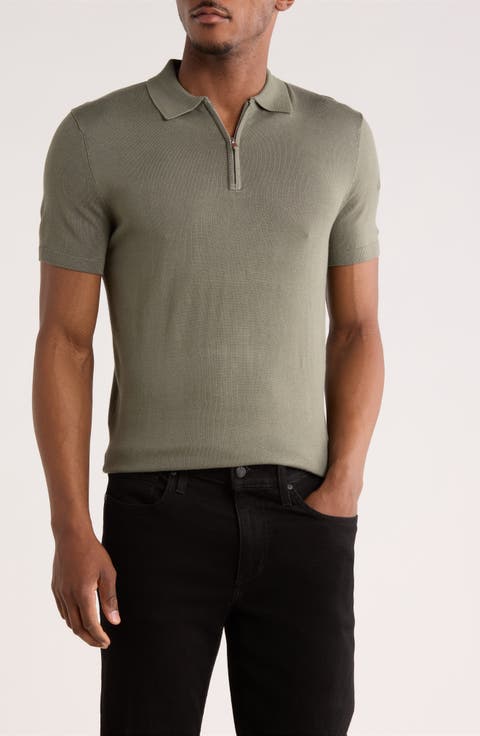 Quarter Zip Polo Sweater