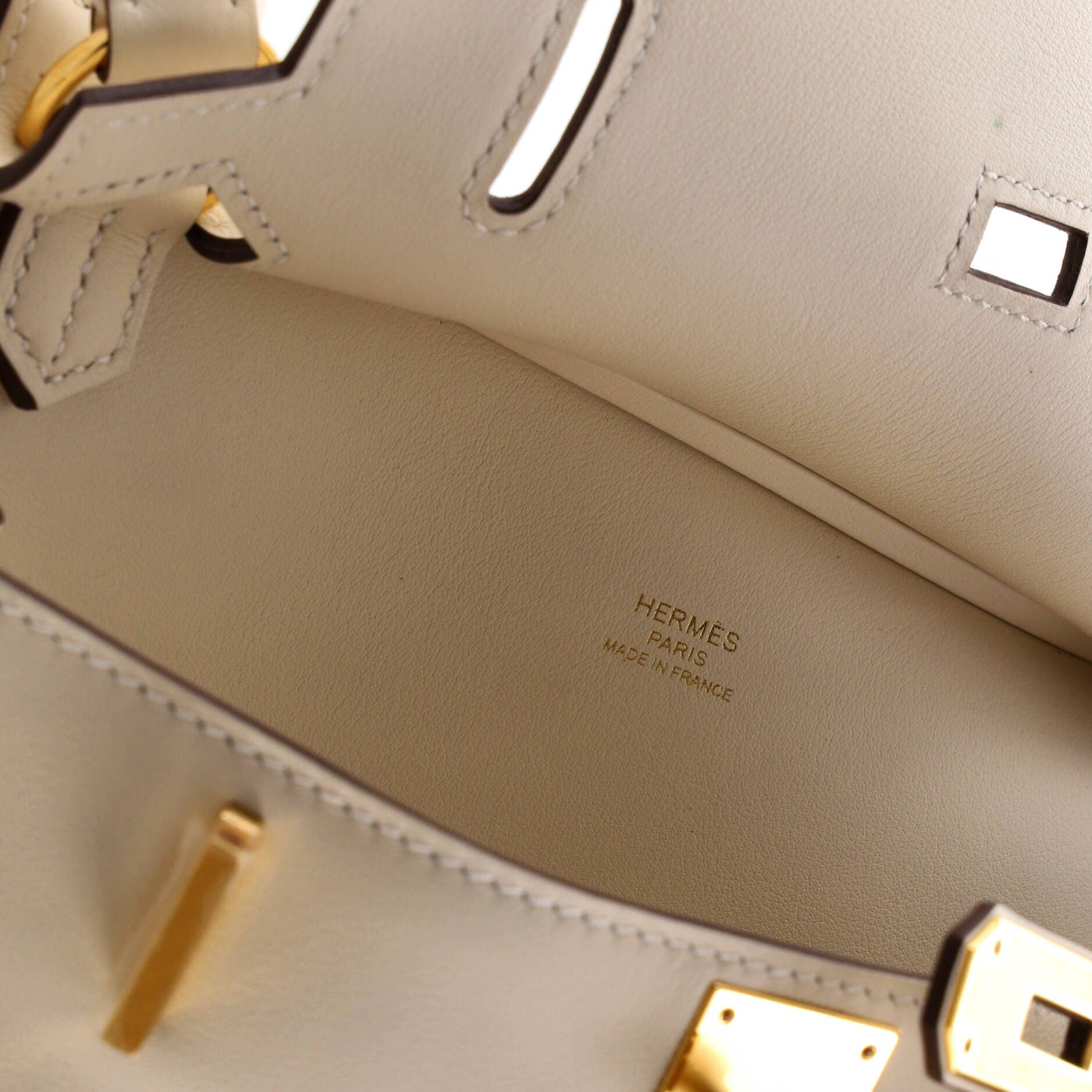Pre-Owned Hermes Jypsiere Bag Swift Mini, Alternate, color, Nata