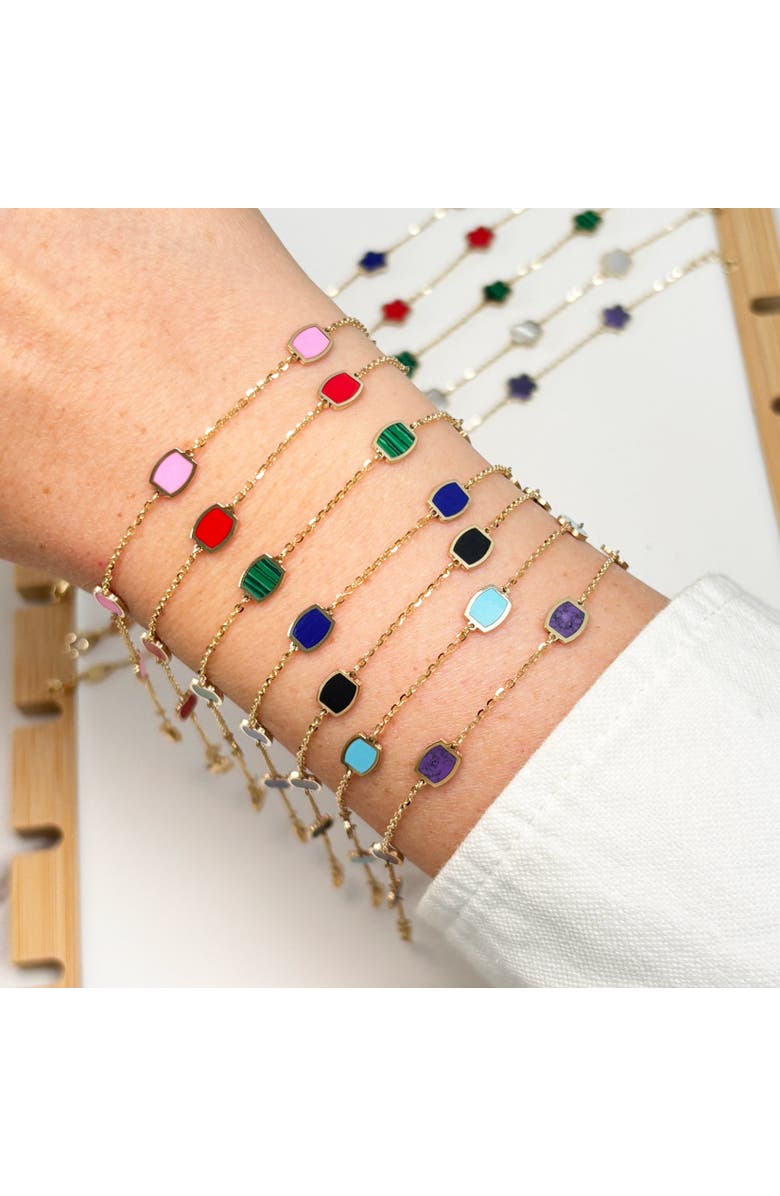 The Lovery Fine Jewelry Onyx Icon Bracelet, Alternate, color, Onyx