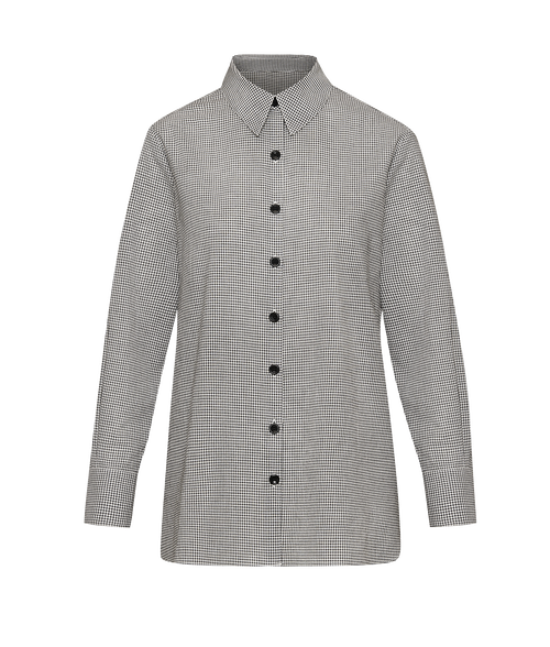 Ansea The Poplin Button Down Shirt In Gingham
