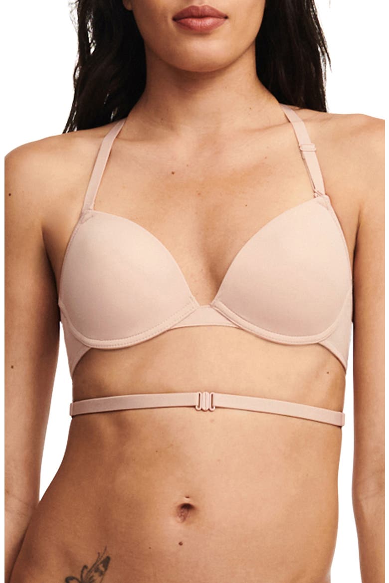 Multifit Plunge Underwire T-Shirt Bra, Main, color, BEIGE BLUSH
