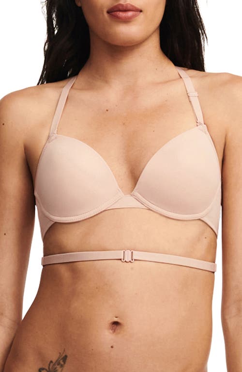 Chantelle Lingerie Multifit Plunge Underwire T-Shirt Bra in Beige Blush at Nordstrom, Size Medium