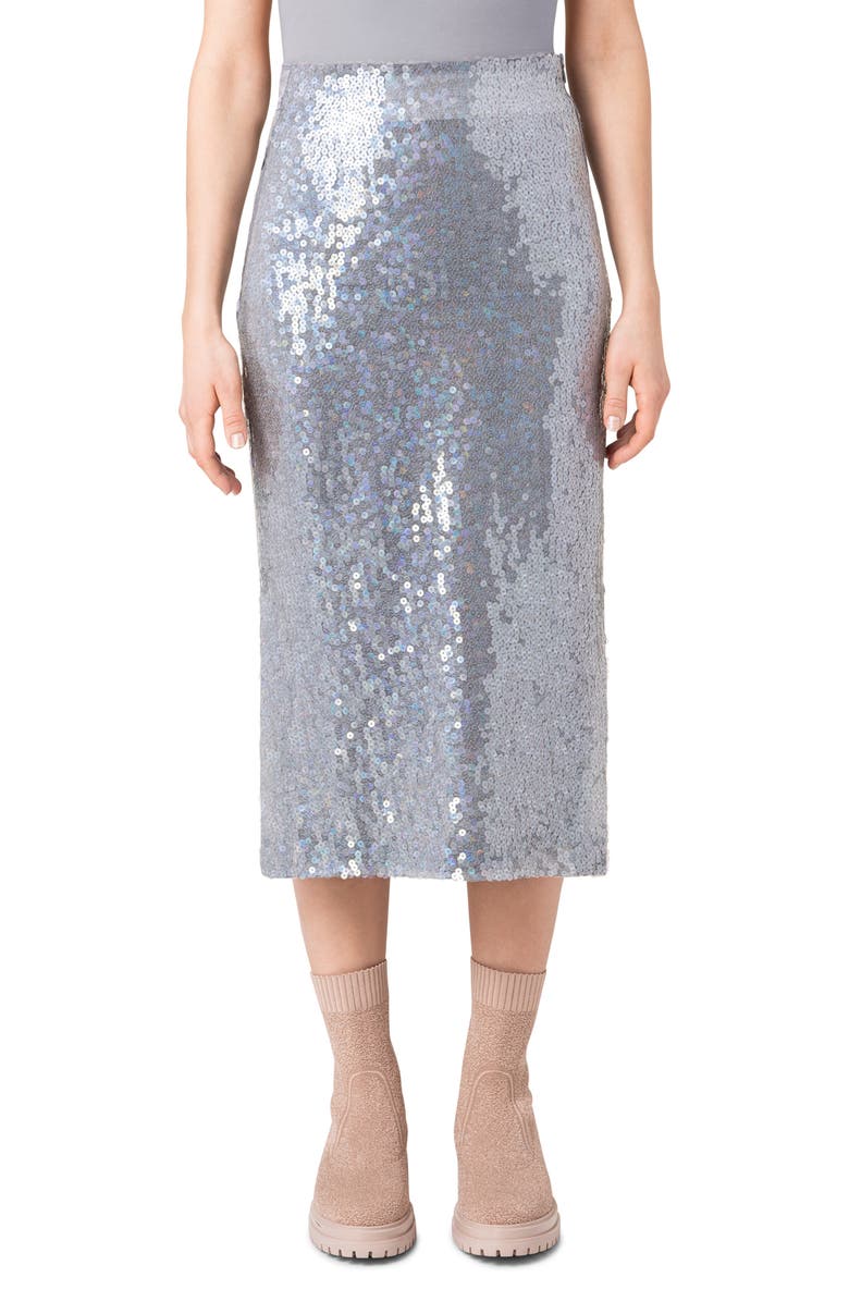 Akris Sequin Midi Skirt, Main, color, 