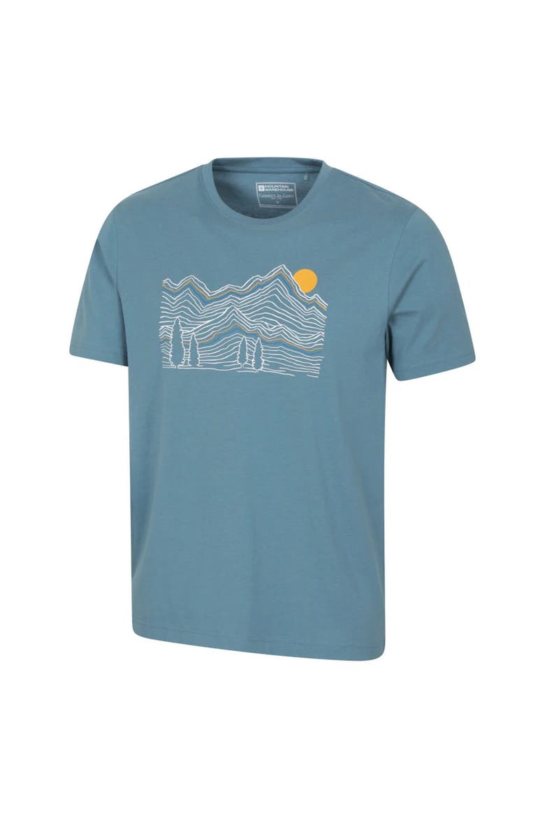Linear Natural T-Shirt, Alternate, color, Blue