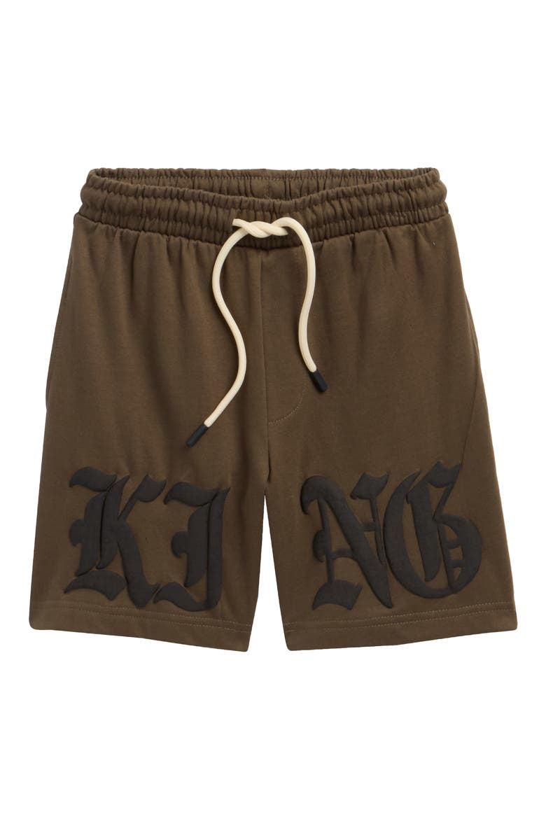 Kids' Jovi Fleece Shorts, Main, color, BUNGEE CORD/ KING